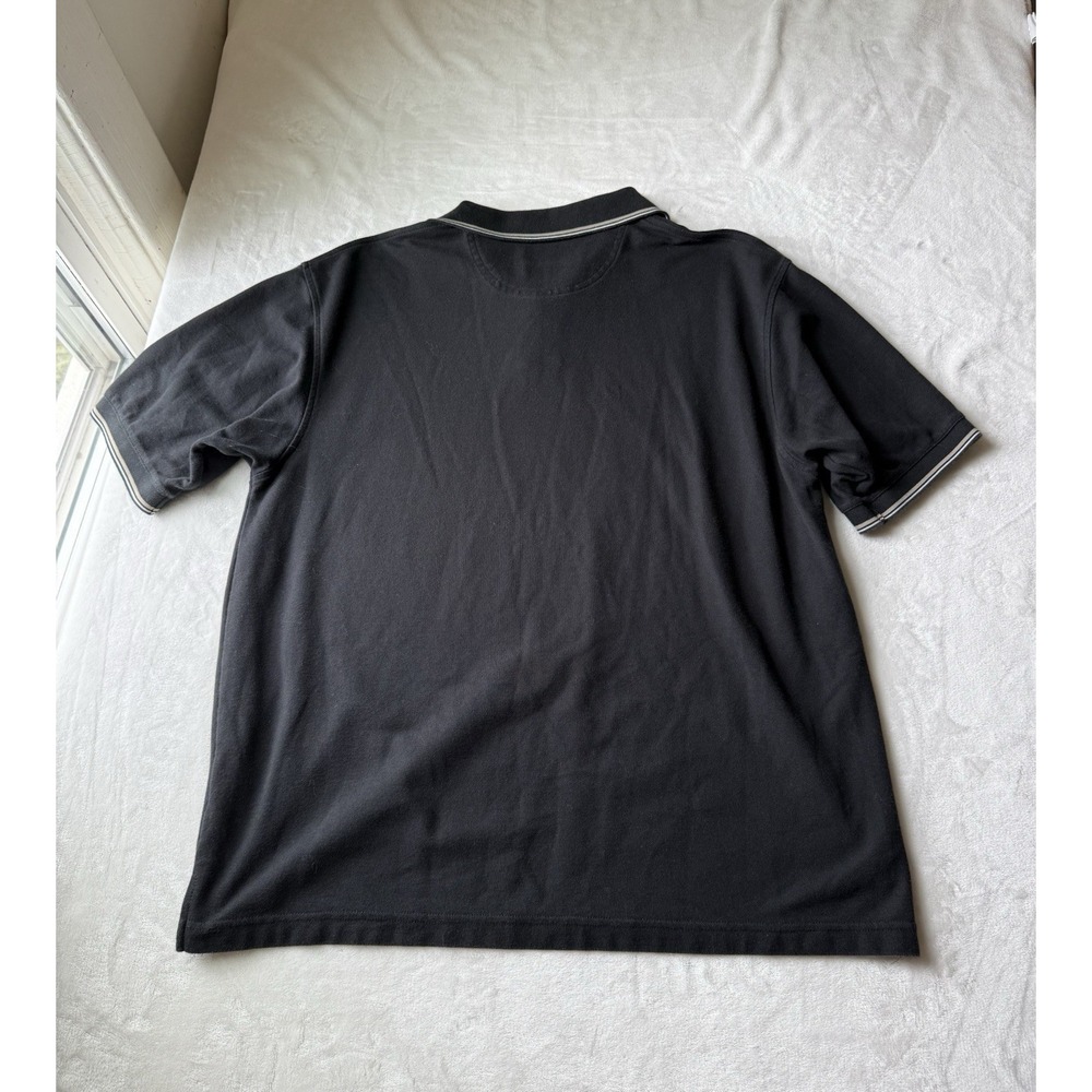 Haggar Performance Wear Men's Short Sleeve Black Cool 18 Golf Polo Shirt Sz XL - Picture 6 of 7